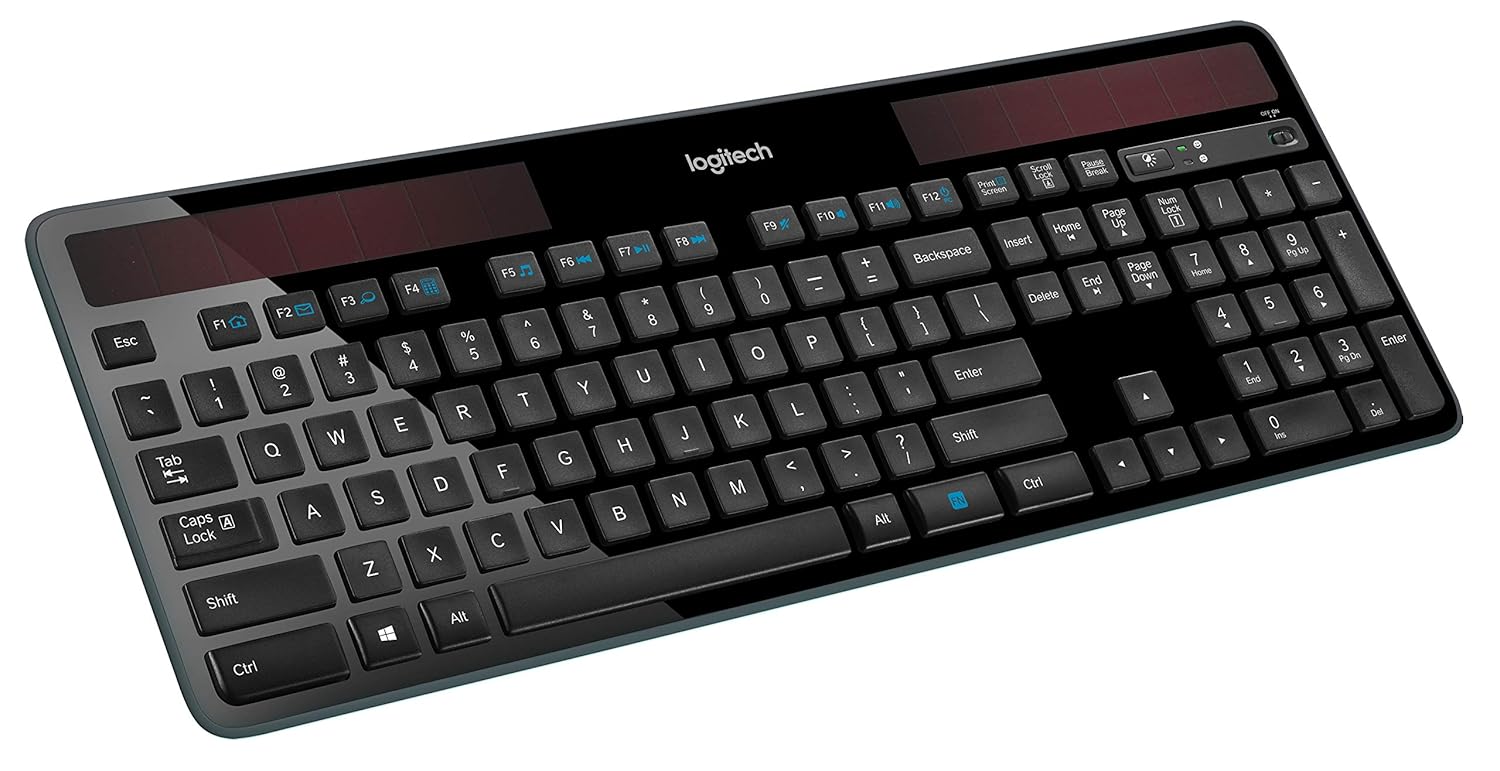 Solar-powered keyboard from logitech