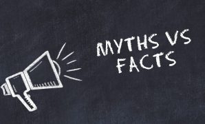 Renewable energy myths vs. facts graphic