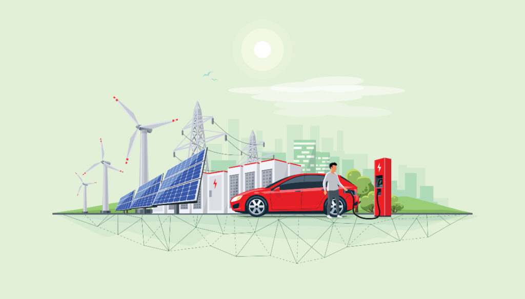 Renewable energy storage systems graphic