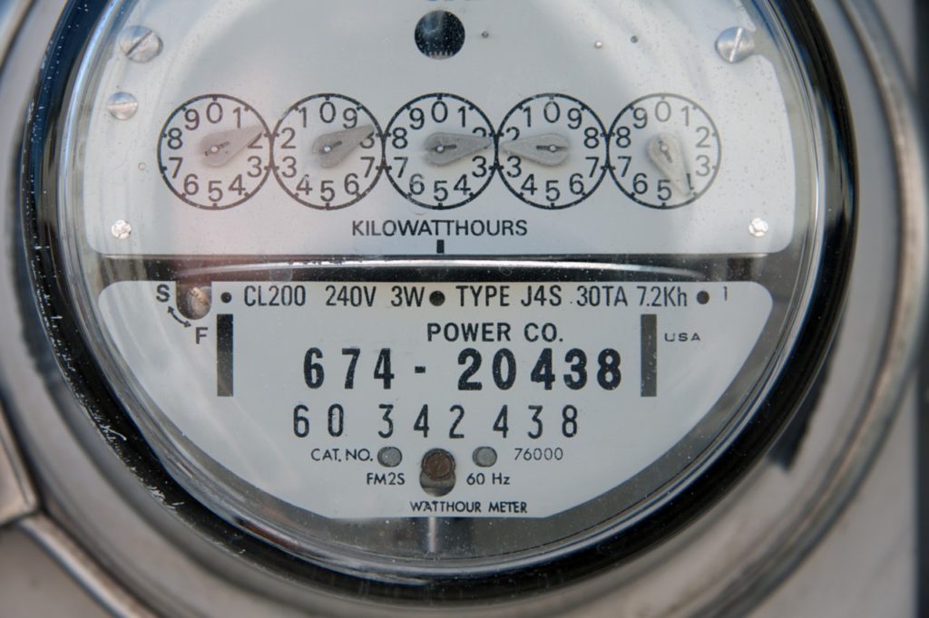 Traditional analog electric meter