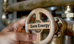 Restaurant owner implementing energy saving practices